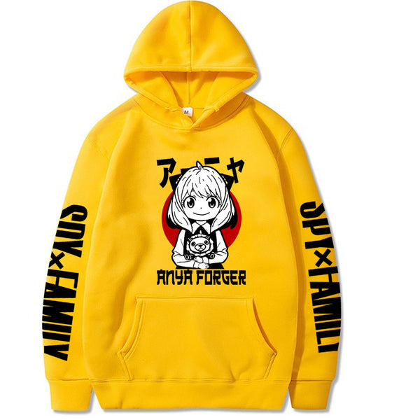 Anya Red Moon Hoodie Loose Sweatshirt Spy Family