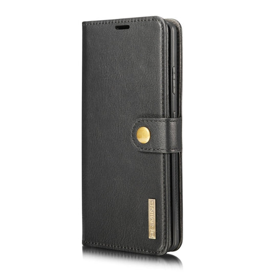 For Samsung Galaxy S21 Ultra 5G DG.MING Crazy Horse Texture Flip Detachable Magnetic Leather Case with Holder & Card Slots & Wallet(Black)
