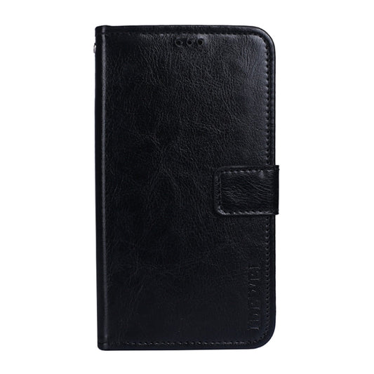 For vivo Y52 5G / Y72 5G idewei Crazy Horse Texture Horizontal Flip Leather Case with Holder & Card Slots & Wallet(Black)
