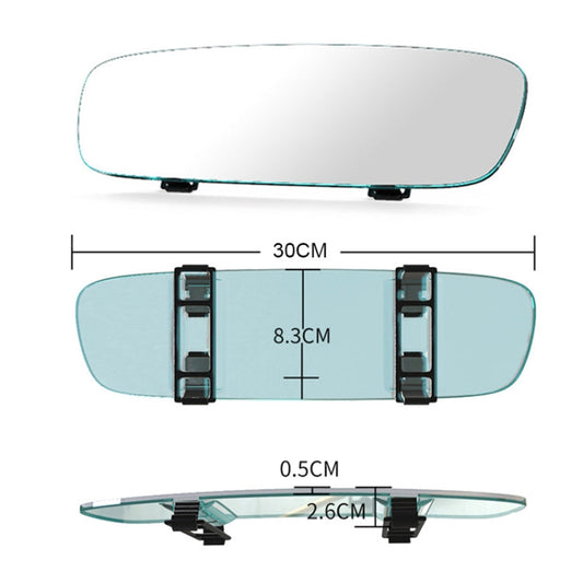 Rétroviseur de voiture 3R-336 Planemirror 300mm sans cadre, grand miroir transparent (blanc)