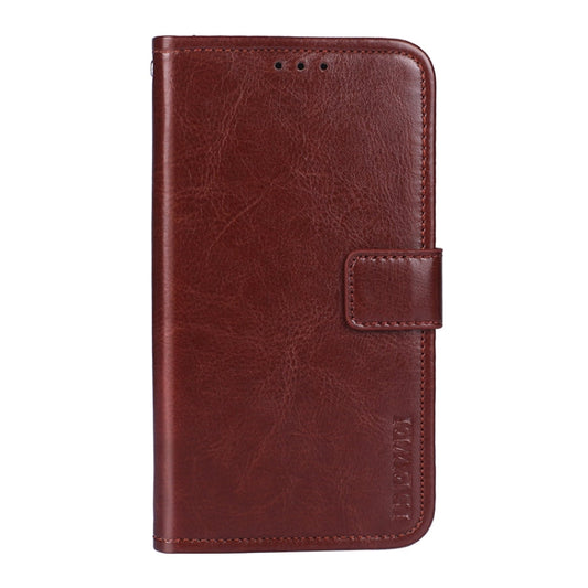 idewei Crazy Horse Texture Horizontal Flip Leather Case with Holder & Card Slots & Wallet For Honor X20(Brown)