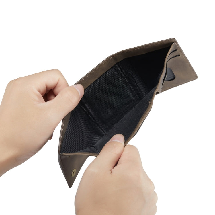 DG.MING M1 Series 3-Fold Multi Card Wallet(Coffee)