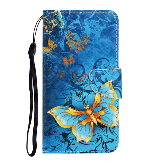 For iPhone SE 2022 / SE 2020 / 8 / 7 3D Colored Drawing Horizontal Flip PU Leather Case with Holder & Card Slots & Wallet(Jade Butterfly)