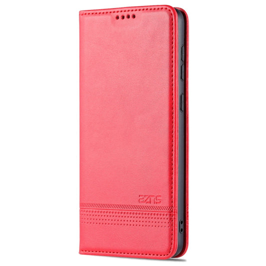 For Samsung Galaxy A53 5G AZNS Magnetic Calf Texture Horizontal Flip Leather Phone Case(Red)