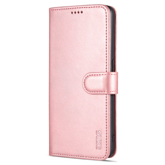 For OPPO A96 5G / Reno7 5G Overseas Version & OnePlus Nord N20 5G AZNS Skin Feel Calf Texture Horizontal Flip Leather Phone Case(Rose Gold)