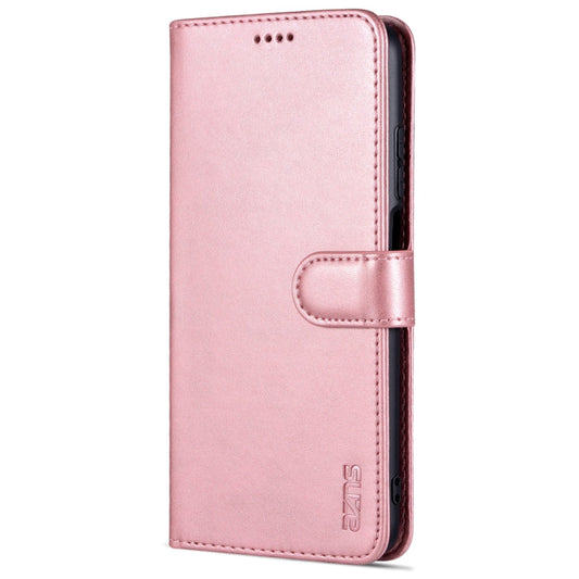 Pour Xiaomi Redmi Note 11 4G Global / Note 11S AZNS Housse en cuir à rabat horizontal avec texture de veau (Or Rose)