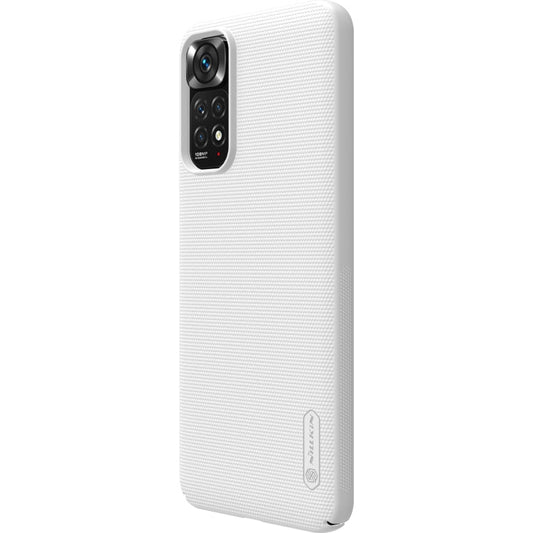 Pour Xiaomi Redmi Note 11S Coque de téléphone PC givrée NILLKIN (blanc)