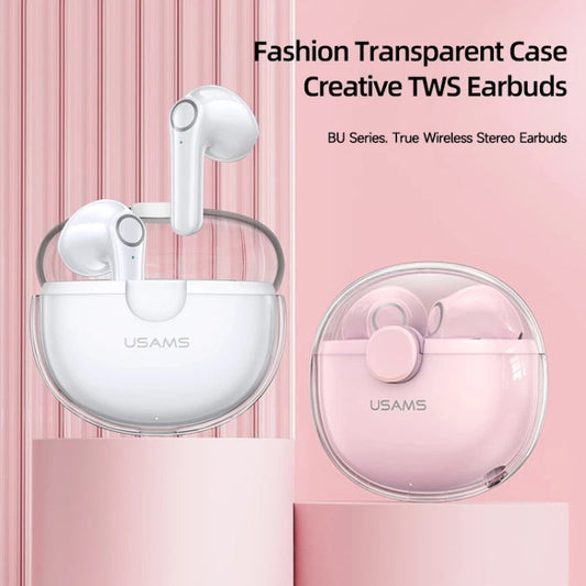 USAMS BU12 TWS Half In-Ear Bluetooth 5.1 Wireless Earphones(Green)