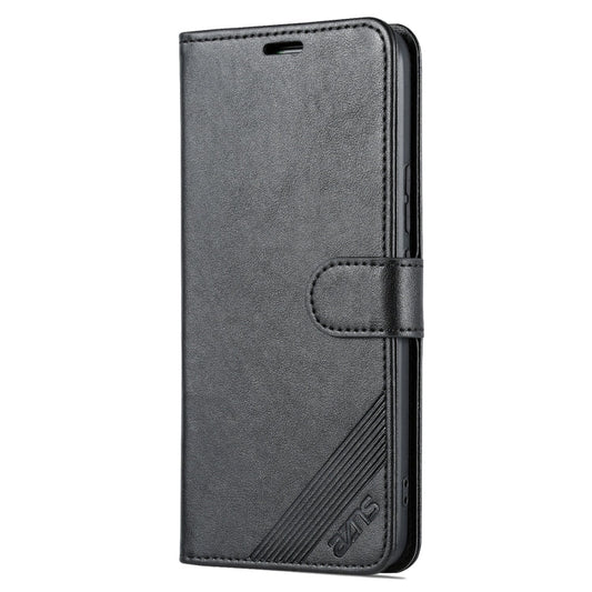 Étui de téléphone en cuir à rabat For Honor Play 30 AZNS avec texture en peau de mouton (noir)