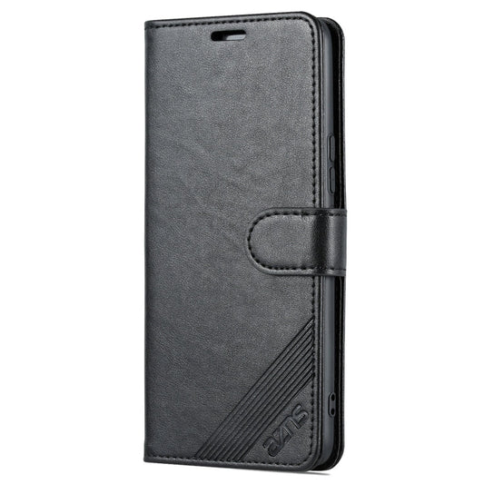 For vivo S15e AZNS Sheepskin Texture Flip Leather Phone Case(Black)