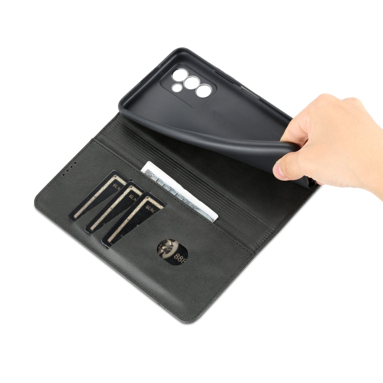 For Huawei Maimang 11 AZNS Magnetic Calf Texture Flip Leather Phone Case(Black)