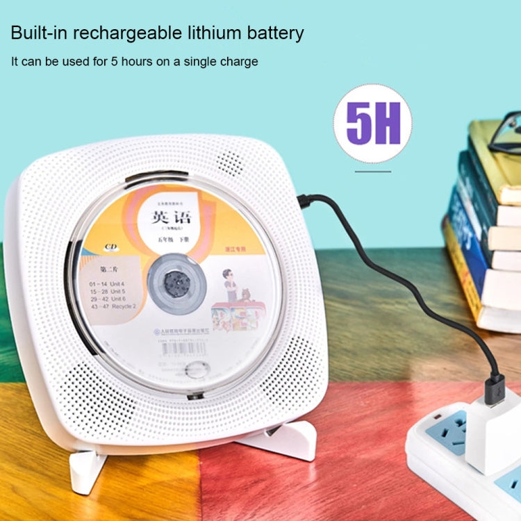 Kecag KC-609 Wall Mounted Home DVD Player Bluetooth CD Player, Specification:CD Version +Not Connected to TV + Charging Version(White)