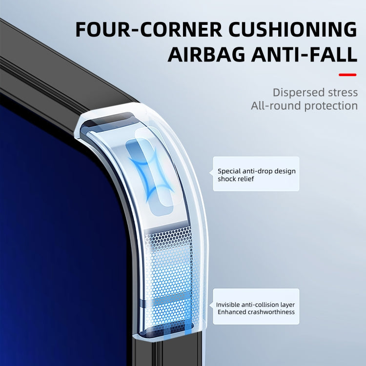 For iPhone 14 iPAKY Shockproof PC + TPU Protective Phone Case (Blue)