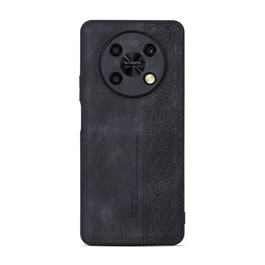 For Huawei Enjoy 50 Pro / nova Y90 AZNS 3D Embossed Skin Feel Phone Case(Black)