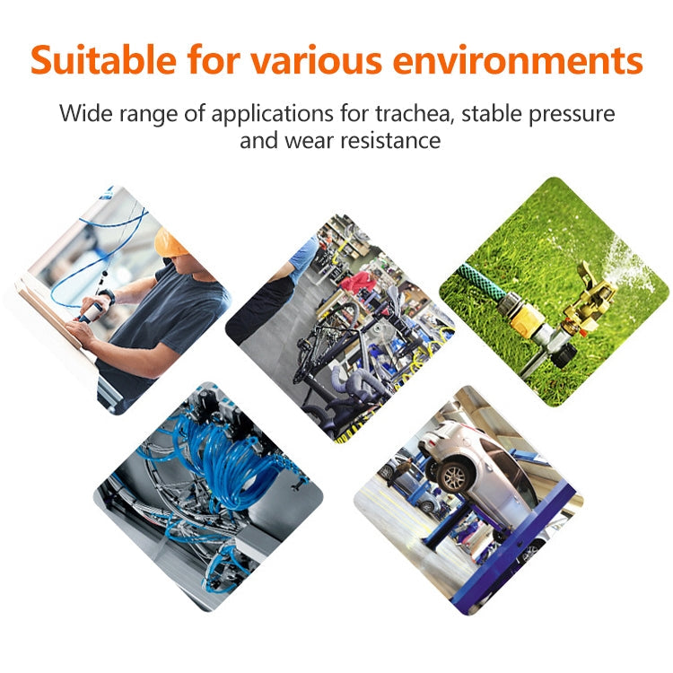 LAIZE Pneumatic Compressor Air Flexible PU Tube, Specification:14x10mm, 100m(Red)