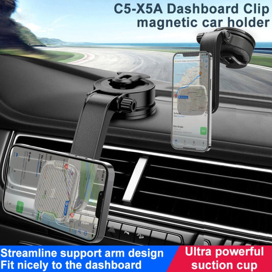 Support Voiture Magnétique à Ventouse pour Tableau de Bord IMAK C5-X5A (Noir)
