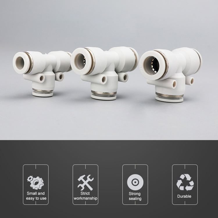 PE-16 LAIZE PE T-type Tee Pneumatic Quick Fitting Connector