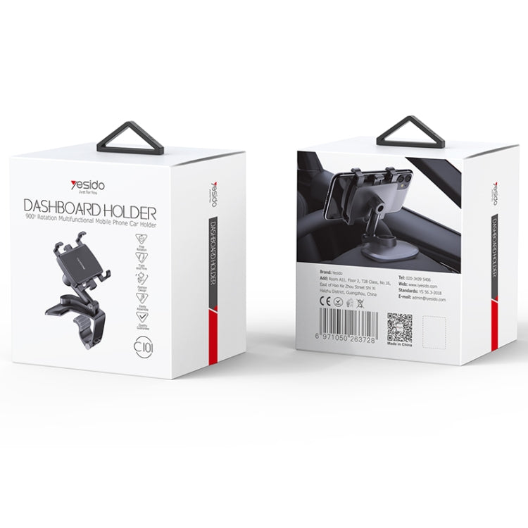 Yesido C101 Car Multifunctional Dashboard Mobile Phone Holder(Black)