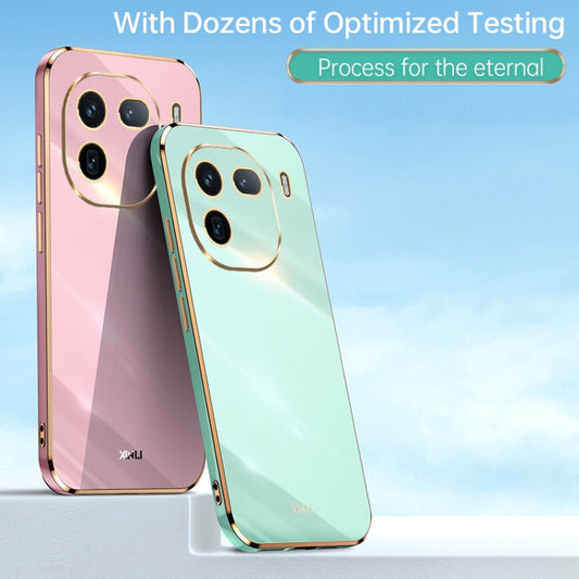 For vivo iQOO 12 Pro 5G XINLI Straight Edge 6D Electroplate TPU Phone Case(Mint Green)