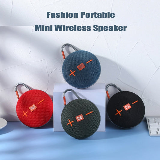 T&G TG648 Mini Haut-Parleur Bluetooth Sans Fil Portable d'Extérieur TWS avec Lumière LED (Rouge)