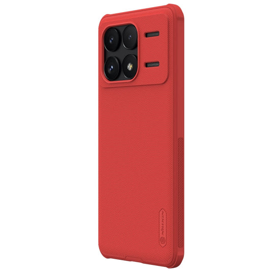 Pour Xiaomi Redmi K70 / K70 Pro Coque de téléphone NILLKIN Frosted Shield Pro PC + TPU (Rouge)