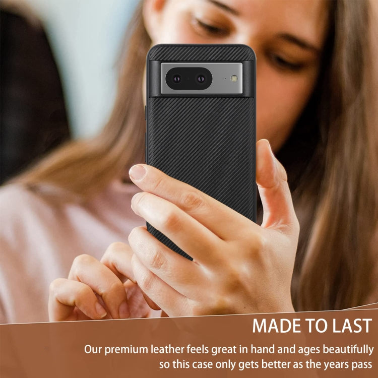 Pour Google Pixel 8 Coque de téléphone ViLi TC Series Texturé Fibre de Carbone Kevlar (Noir)