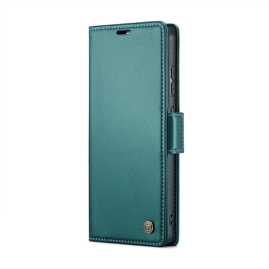 For Samsung Galaxy A52/A52s 5G CaseMe 023 Butterfly Buckle Litchi Texture RFID Anti-theft Leather Phone Case(Pearly Blue)