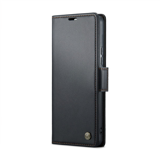 For Xiaomi 13T/13T Pro CaseMe 023 Butterfly Buckle Litchi Texture RFID Anti-theft Leather Phone Case(Black)