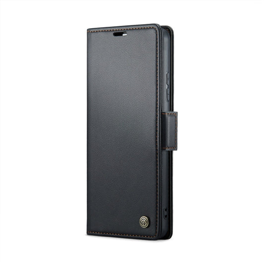 For Xiaomi 14 Pro CaseMe 023 Butterfly Buckle Litchi Texture RFID Anti-theft Leather Phone Case(Black)