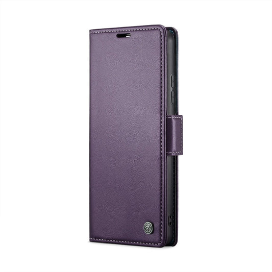 For Xiaomi 14 Pro CaseMe 023 Butterfly Buckle Litchi Texture RFID Anti-theft Leather Phone Case(Pearly Purple)