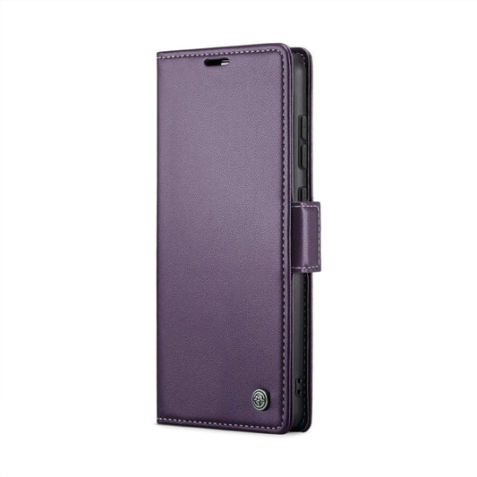 For Xiaomi Poco X6 Pro 5G/Redmi K70E 5G CaseMe 023 Butterfly Buckle Litchi Texture RFID Anti-theft Leather Phone Case(Pearly Purple)
