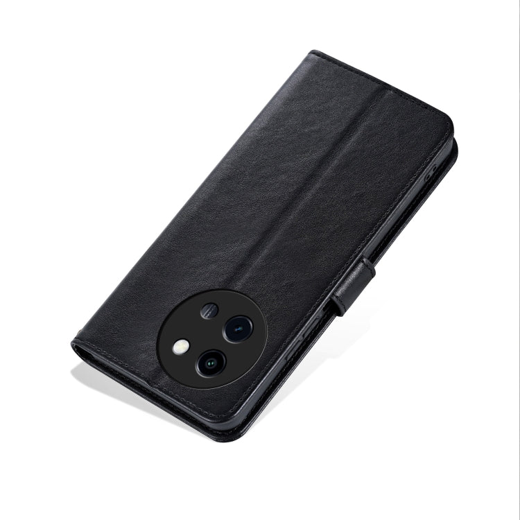 For vivo Y200i 5G / Y38 / T3X AZNS Sheepskin Texture Flip Leather Phone Case(Black)
