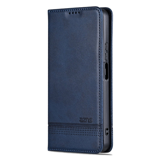 For Huawei nova 11 SE AZNS Magnetic Calf Texture Flip Leather Phone Case(Dark Blue)