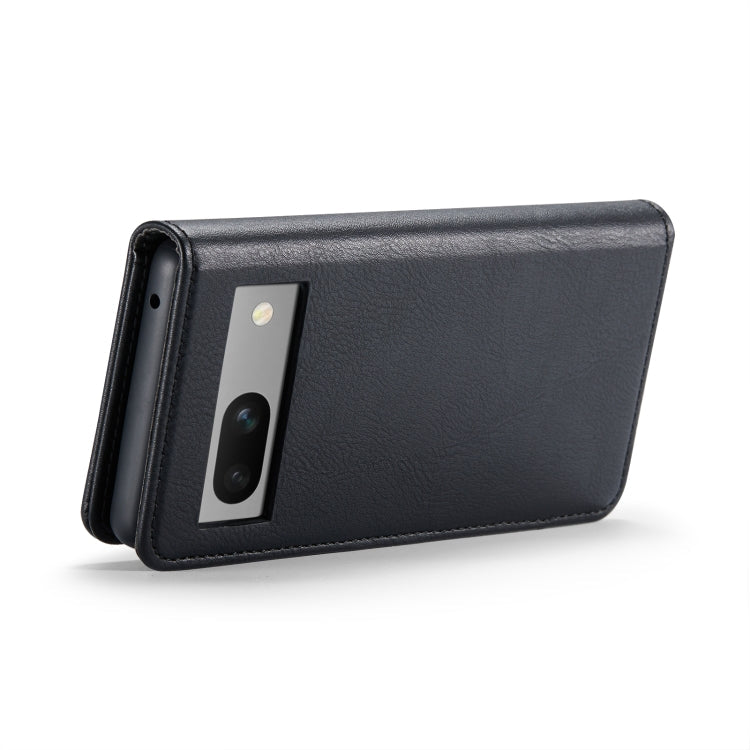 For Google Pixel 8a DG.MING Crazy Horse Texture Detachable Magnetic Leather Phone Case(Black)