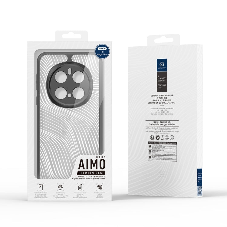 For Honor Magic7 Pro DUX DUCIS Aimo Series TPU + PC Frosted Feel Phone Case(Black)