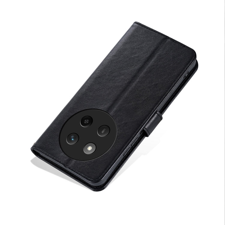 For Honor X60 Pro AZNS Sheepskin Texture Flip Leather Phone Case(Black)