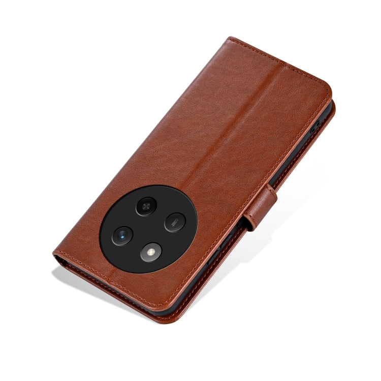 For Honor X60 Pro AZNS Sheepskin Texture Flip Leather Phone Case(Brown)