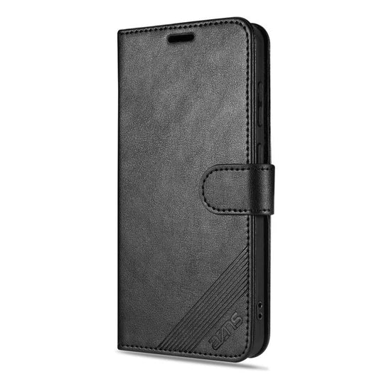 For Honor 400 Global 156.5mm AZNS Sheepskin Texture Flip Leather Phone Case(Black)