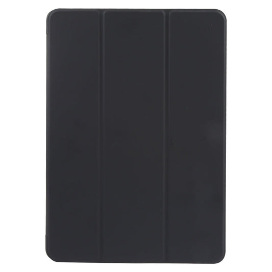 For Huawei MatePad SE 11 GEBEI 3-folding Holder Shockproof Flip Leather Tablet Case(Black)