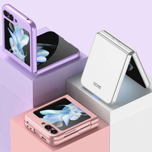 For Samsung Galaxy Z Flip5 GKK Ultra-thin Full Coverage Phone Case(White)