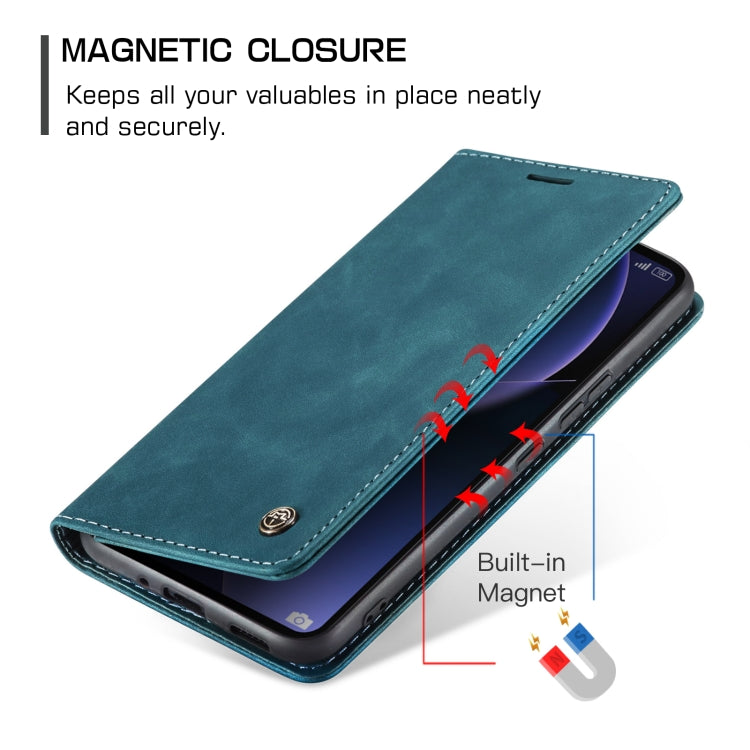 For Xiaomi 13T/13T Pro CaseMe 013 Multifunctional Horizontal Flip Leather Phone Case(Blue)