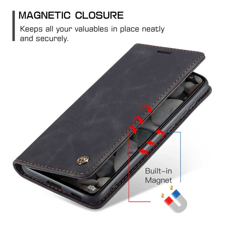 Pour Xiaomi Redmi Note 13 Pro 5G Coque de téléphone en cuir à rabat horizontal multifonctionnel CaseMe 013 (Noir)