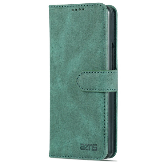 For Samsung Galaxy Z Fold5 AZNS Dream II Skin Feel PU+TPU Horizontal Flip PU Phone Case(Green)