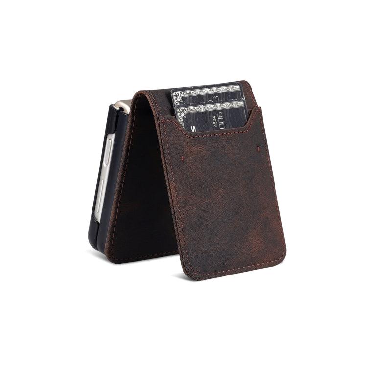 For Samsung Galaxy Z Flip6 / Flip7 FE AZNS Dream II Skin Feel PU+TPU Horizontal Flip PU Phone Case(Coffee)