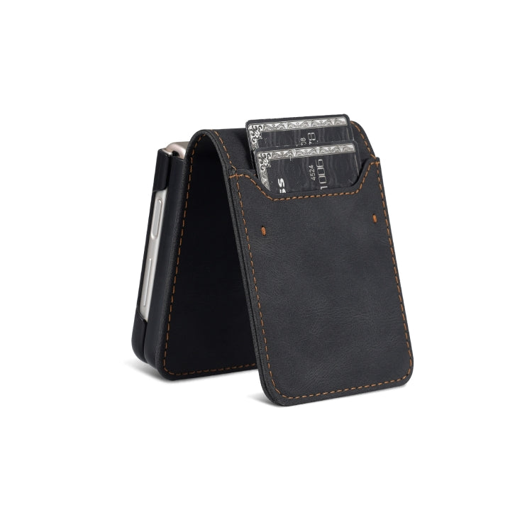 For Samsung Galaxy Z Flip6 / Flip7 FE AZNS Dream II Skin Feel PU+TPU Horizontal Flip PU Phone Case(Black)
