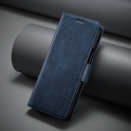 For Samsung Galaxy Z Fold6 5G LC.IMEEKE RFID Anti-theft Leather Phone Case(Blue)