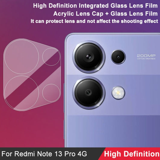 Pour Xiaomi Redmi Note 13 Pro 4G Global imak Film de lentille en verre intégré haute définition