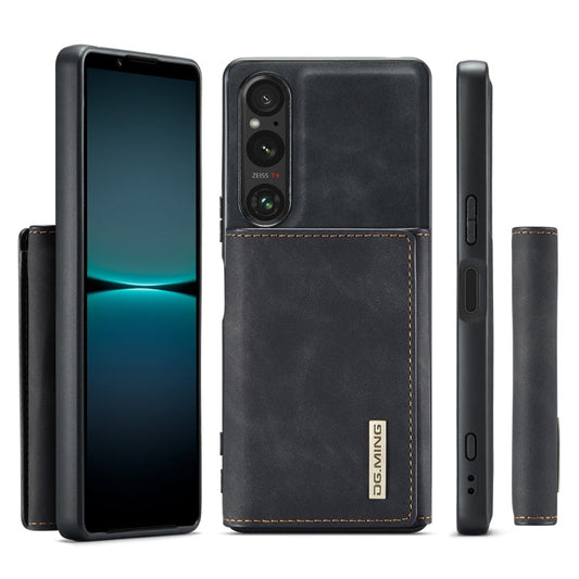 For Sony Xperia 1 VI DG.MING M1 Series 3-Fold Multi Card Wallet + Magnetic Phone Case(Black)