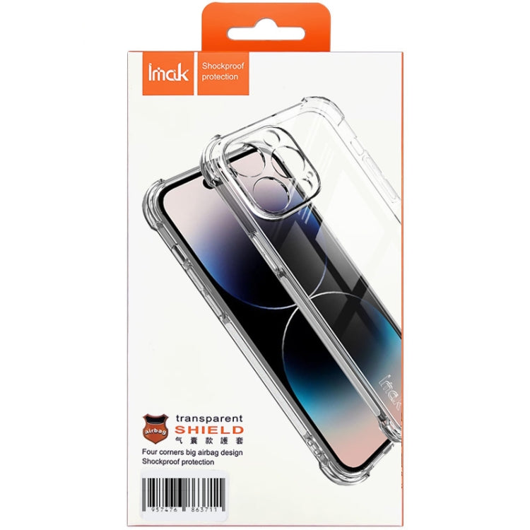 For Honor X50 5G imak Shockproof Airbag TPU Phone Case(Transparent)