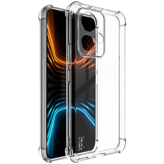 For Honor 90 GT 5G imak Shockproof Airbag TPU Phone Case(Transparent Black)